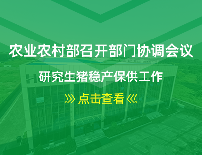 农业农村部召开部门协调会议 研究生猪稳产保供工作